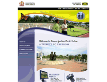 Tablet Screenshot of emancipationpark.org.jm